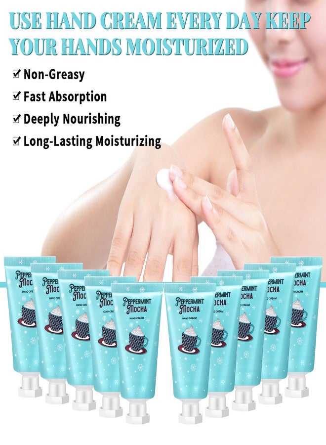 Heigble 30 Pcs Holiday Hand Cream Bulk Winter Gifts for Women Christmas Party Favors Mini Hand Lotion Set 1.1 Fl oz Travel Size for Dry Skin Women Mom Coworkers(Peppermint Mocha) - Image 5